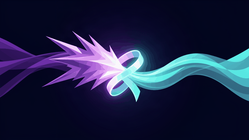 how to write enemies to lovers - abstract dark theme illustration